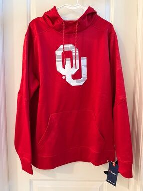 Fanatics Red Hoodie with White OU Logo